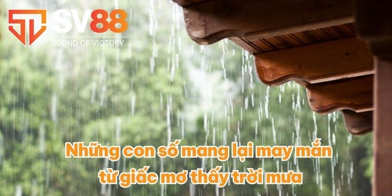 Những con số mang lại may mắn từ giấc mơ thấy trời mưa